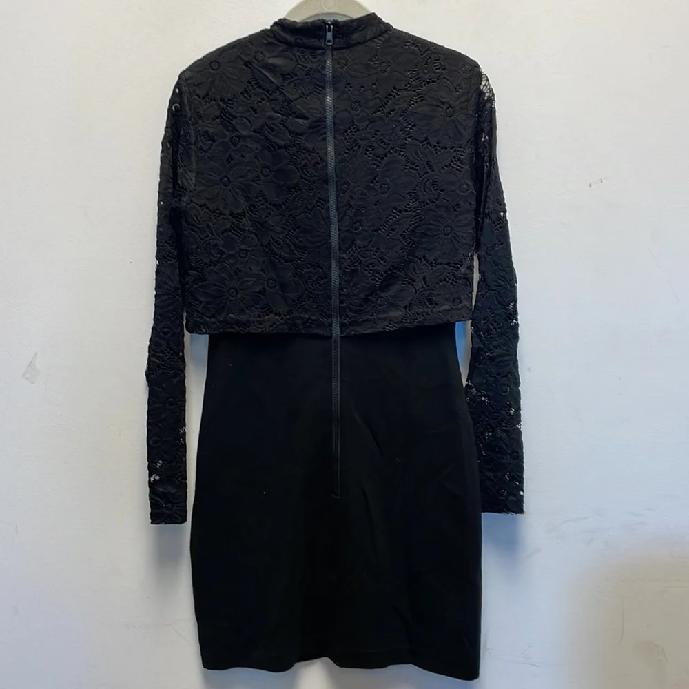 Parker lace black dress